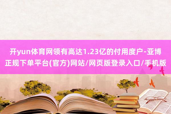 开yun体育网领有高达1.23亿的付用度户-亚博正规下单平台(官方)网站/网页版登录入口/手机版